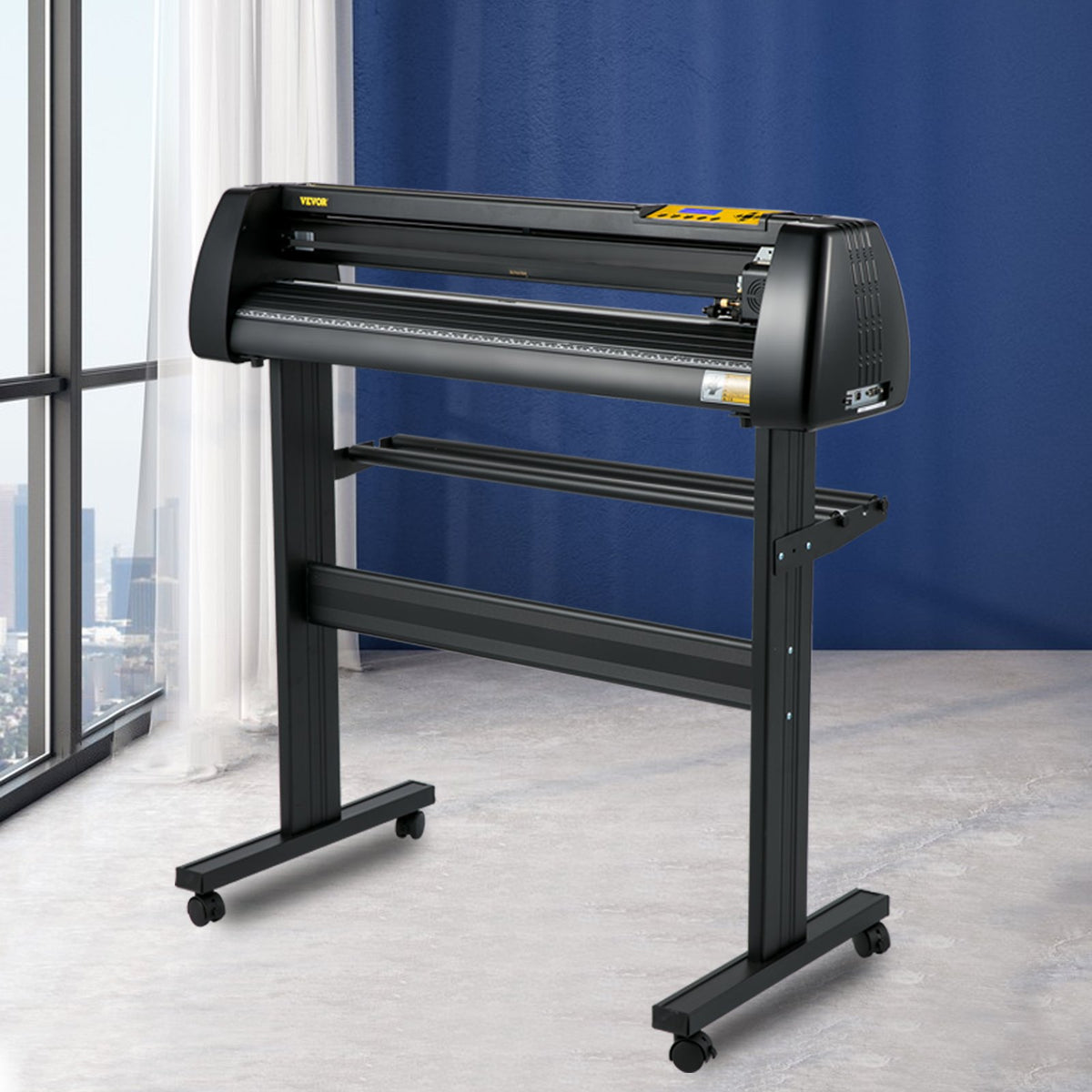 28 Inch Vinyl Cutter Machine With Floor Stand Vinly Sign Cutting Plotter Starter Bundle Kit Software V952-KZJ-720SDJC000001V3