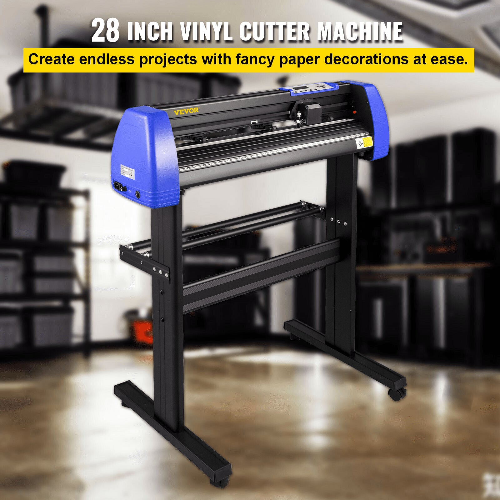 720mm Vinyl Cutter/Plotter Sign Cut Machine Software 20 Blades LCD Black V952-KZJ720JKDHLS00001V3