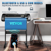 Vinyl Cutter Machine, 28in Offline Bluetooth Cutting Plotter Machine, 400in/10m Steel Roller Shaft Adjustable V952-KZJACSK720LSIN5ZUV3