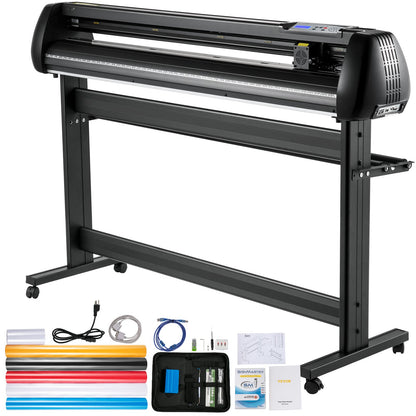 Vinyl Cutter, 53inch Vinyl Cutter Plotter with Stand, Adjustable Speed Force for Sign Making Vinyl Plotter, V952-KZJHSACSK13501K5GV3
