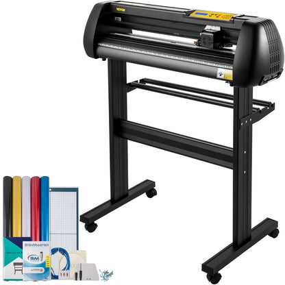 Vinyl Cutter, 28inch Paper Feed Cutting Plotter Bundle, Adjustable Force & Speed Vinyl Printer with Powerful V952-KZJSK720T220V4XBOV3