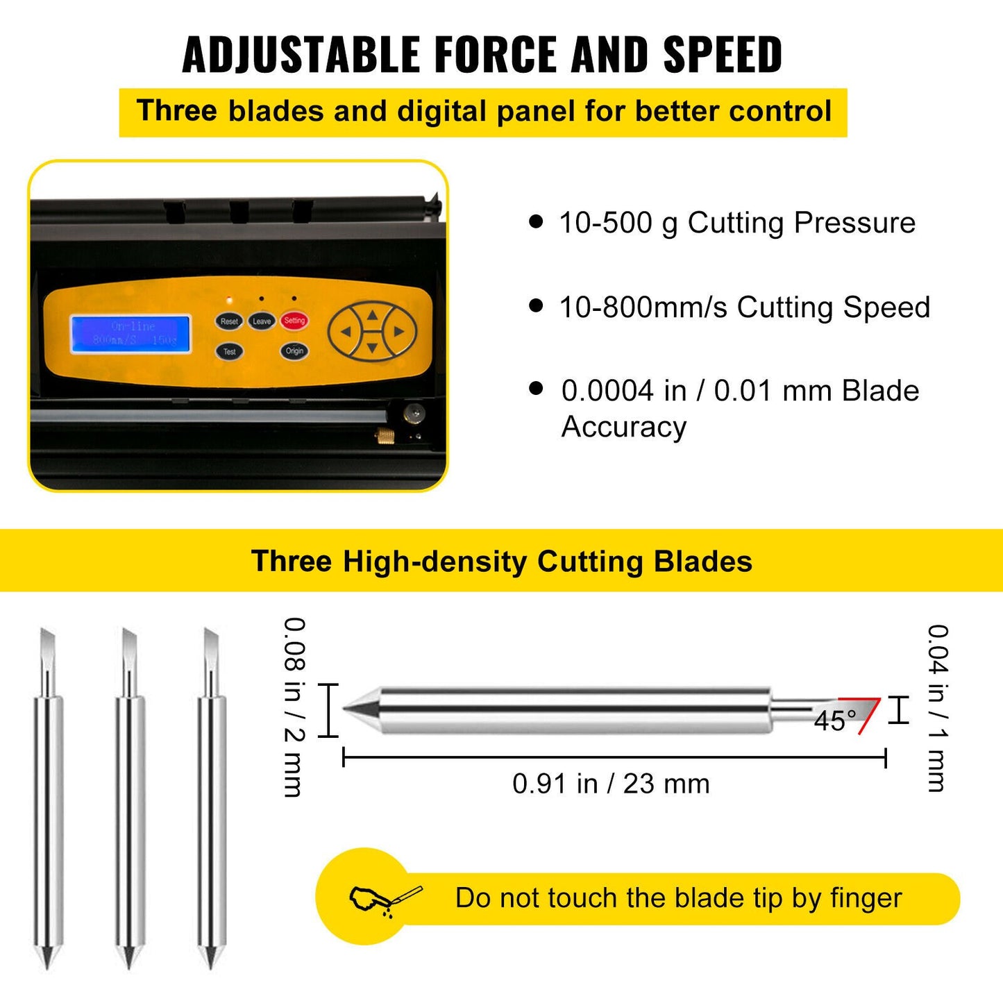 Vinyl Cutter, 28inch Paper Feed Cutting Plotter Bundle, Adjustable Force & Speed Vinyl Printer with Powerful V952-KZJSK720T220V4XBOV3
