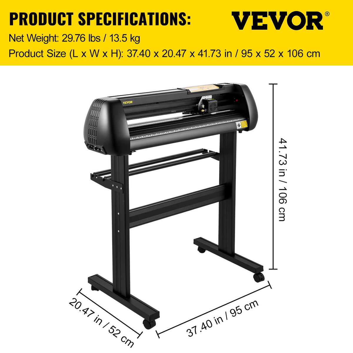 Vinyl Cutter, 28inch Paper Feed Cutting Plotter Bundle, Adjustable Force & Speed Vinyl Printer with Powerful V952-KZJSK720T220V4XBOV3