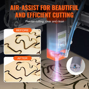 Laser Engraver, 10W Output Laser Engraving Machine, 15.7" x 15.7" Large Working Area, 10000mm/min Movement V952-KZXS10W4140CMDRN1V3