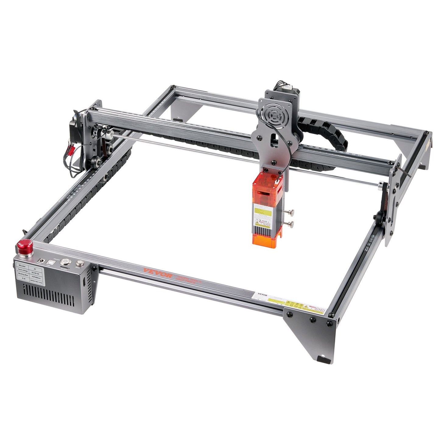 Laser Engraver, 5W Output Laser Engraving Machine, 16.1" x 15.7" Large Working Area, 10000mm/min Movement V952-KZXSE5W4140CMJMXEV3