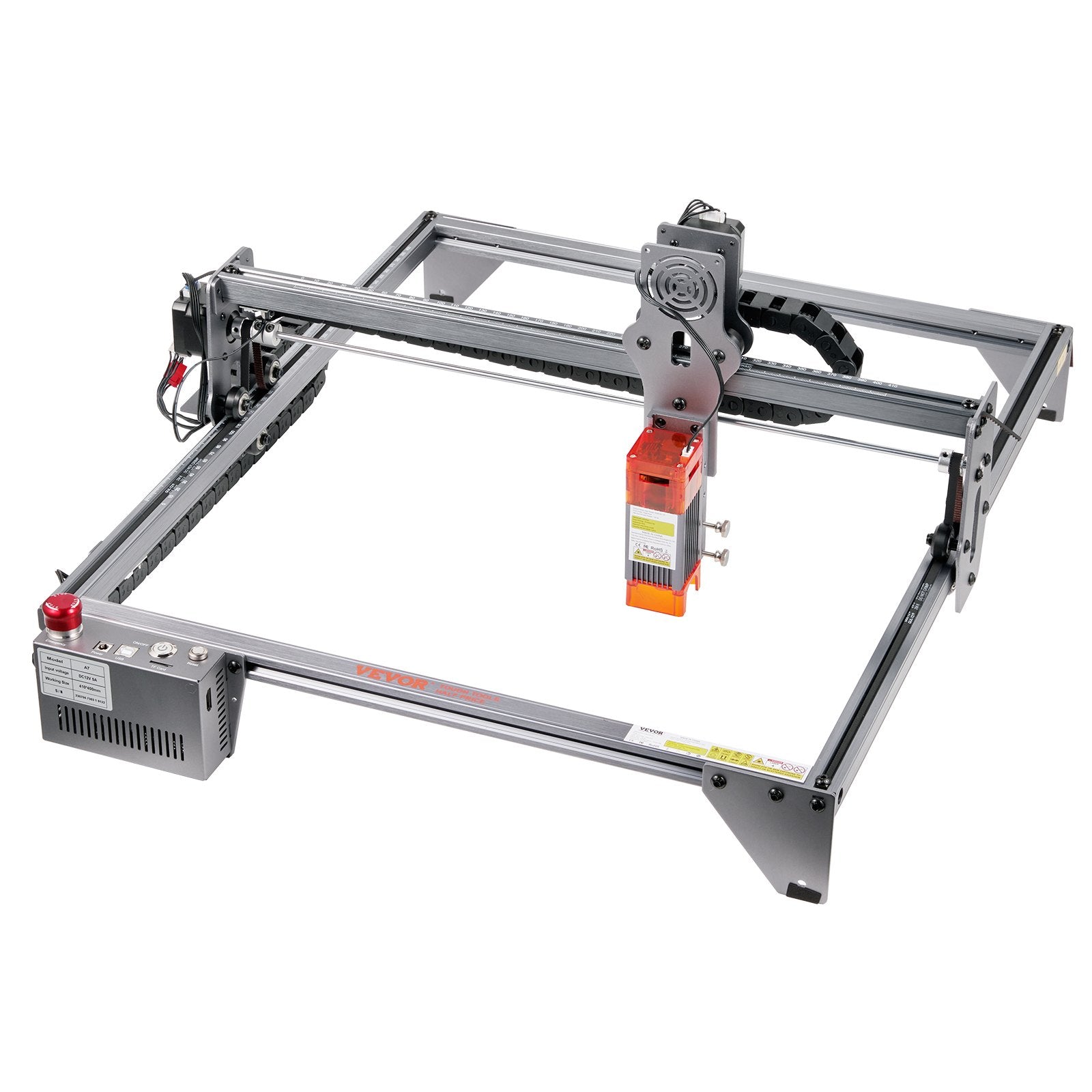 Laser Engraver, 5W Output Laser Engraving Machine, 16.1" x 15.7" Large Working Area, 10000mm/min Movement V952-KZXSE5W4140CMJMXEV3