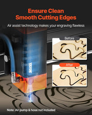 Laser Engraver, 10W Output, Laser Engraving Cutter Machine, 14.9 x 15.7 in/38 x 40 cm Working Area, 10000 V952-KZXSEJGJGDKJCXIQZV3