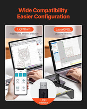 Laser Engraver, 10W Output, Laser Engraving Cutter Machine, 14.9 x 15.7 in/38 x 40 cm Working Area, 10000 V952-KZXSEJGJGDKJCXIQZV3