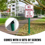 6FT U-Channel Sign Post, 4Pack Green Heavy Duty Steel Fixed Fence Post, Steel Fence U-Channel Sign for V952-LBGGDLBGZT6FWXGVSV0