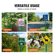 6FT U-Channel Sign Post, 4Pack Green Heavy Duty Steel Fixed Fence Post, Steel Fence U-Channel Sign for V952-LBGGDLBGZT6FWXGVSV0