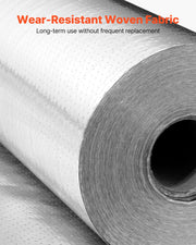 Double Reflective Insulation Roll, Perforated Woven Fabric Radiant Barrier, 0.15mm 76.2m x 1.22m, V952-LBPEBZBRFSFSJ19JC001V0