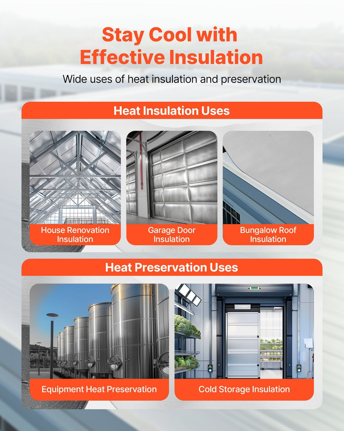 Double Reflective Insulation Roll, Perforated Woven Fabric Radiant Barrier, 0.15mm 76.2m x 1.22m, V952-LBPEBZBRFSFSJ19JC001V0