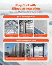 Double Reflective Insulation Roll, Non-Perforated Woven Fabric Radiant Barrier, 0.15mm 38.1m x 1.22m, V952-LBPEBZBRFSFSYGF6I001V0
