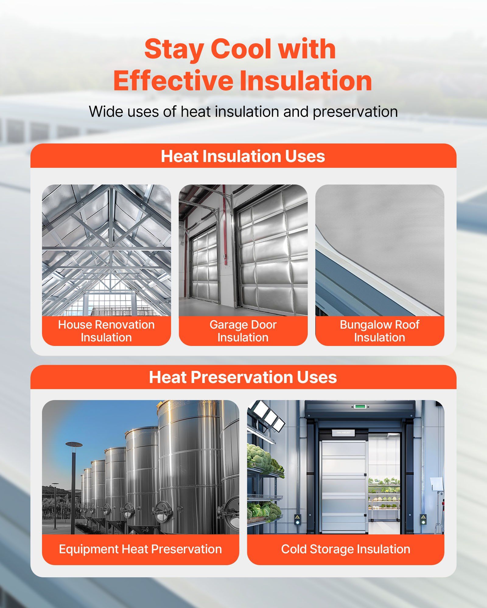Double Reflective Insulation Roll, Non-Perforated Woven Fabric Radiant Barrier, 0.15mm 38.1m x 1.22m, V952-LBPEBZBRFSFSYGF6I001V0