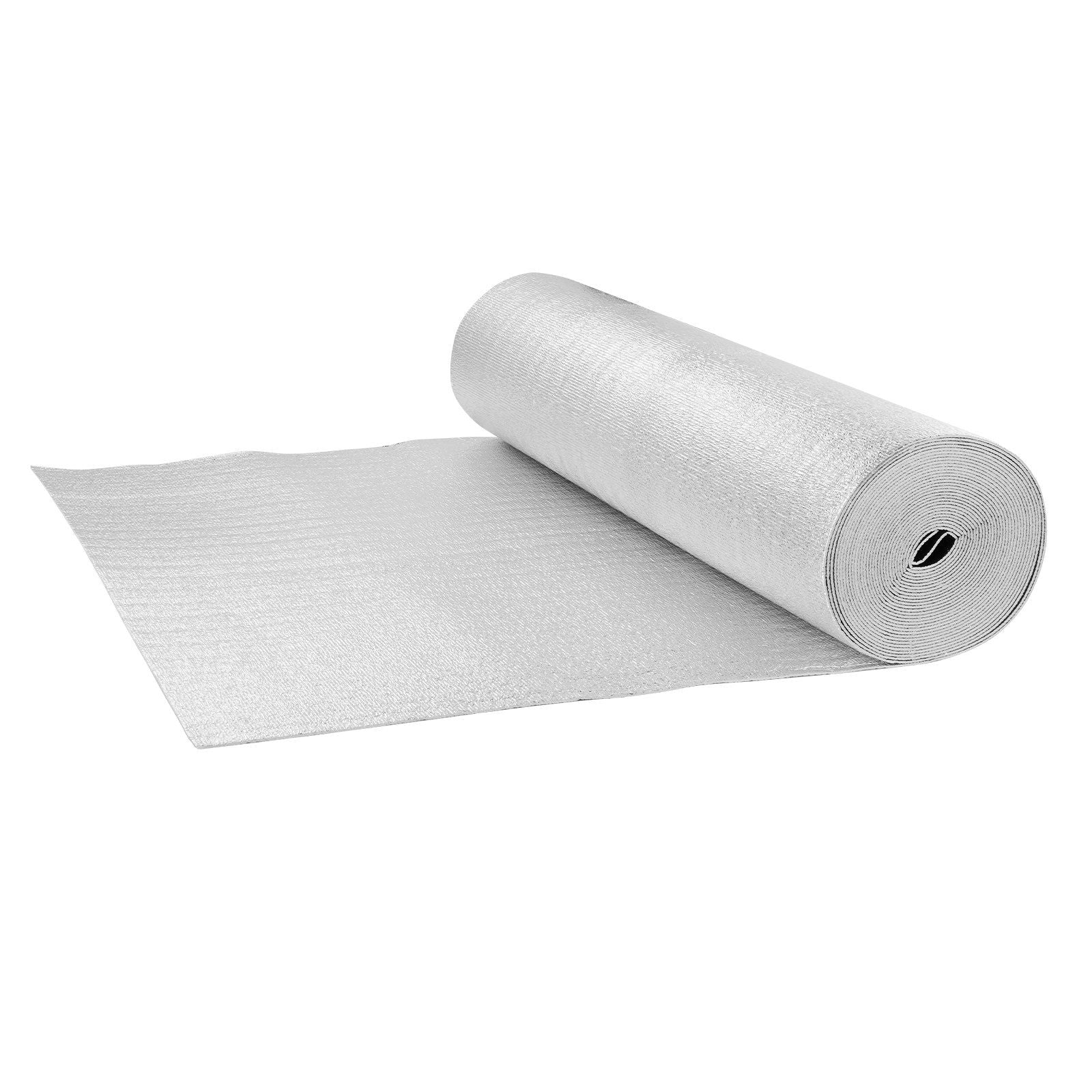 Double Reflective Insulation Roll, Foam Core Radiant Barrier, 3.2 mm 48 in x 50 ft, Double-Sided Aluminum V952-LBPEFPMXRFSFIMUHAV0