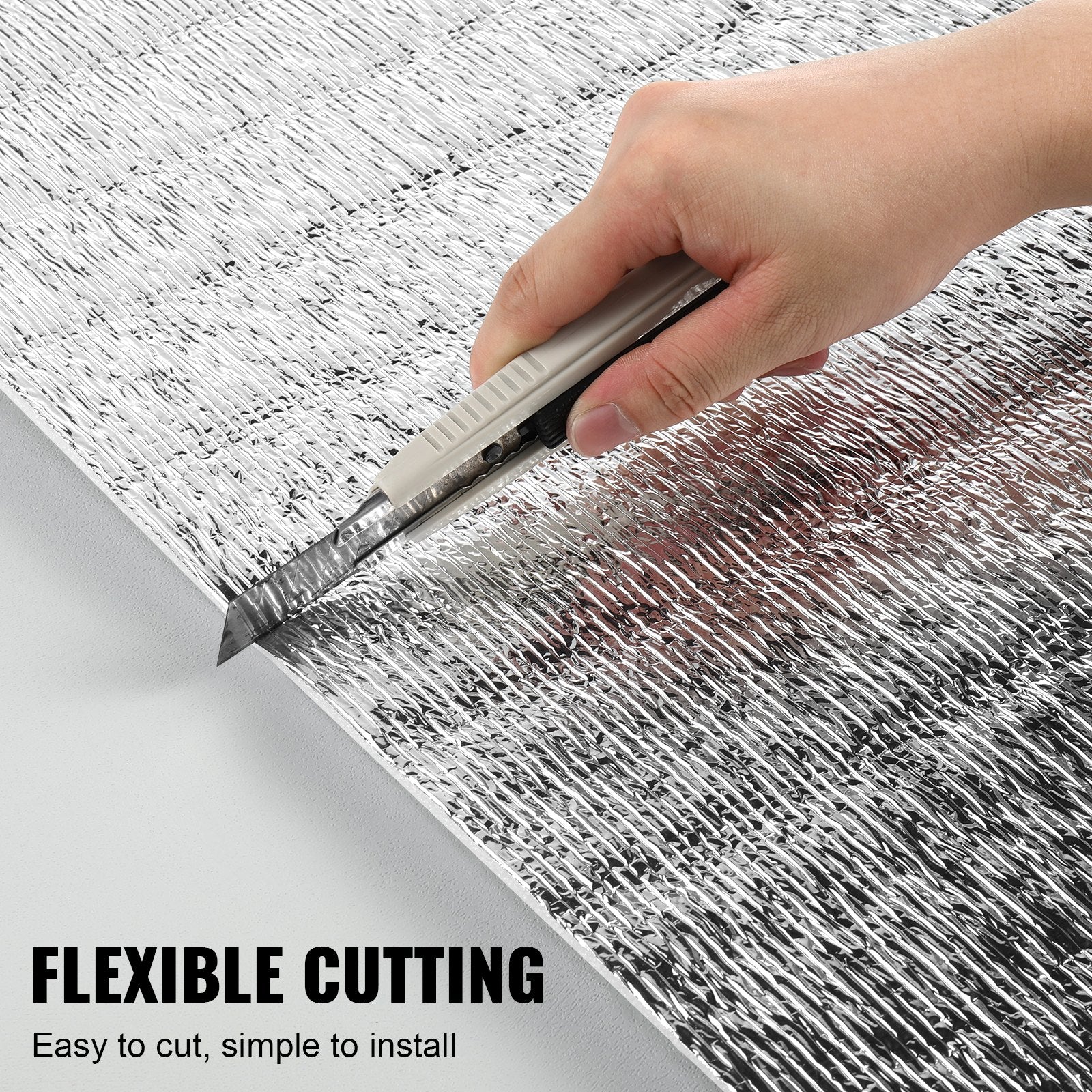 Double Reflective Insulation Roll Foam Core Radiant Barrier 120 x 48 Inch / 3 x 1.2M V952-LBPEFPMXRFSFZ1UTKV0