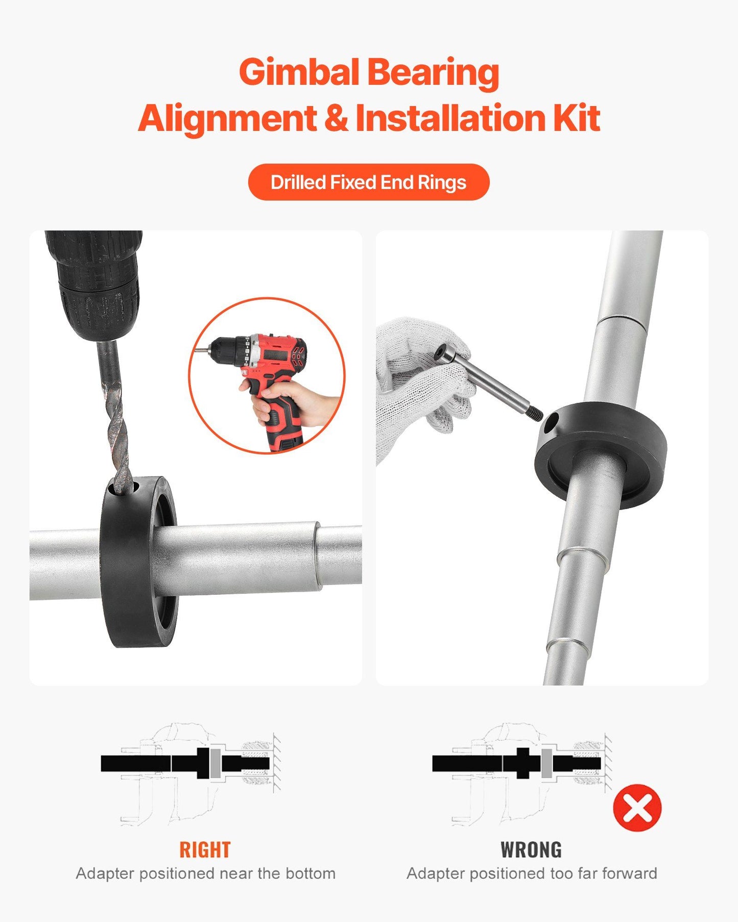 Mercruiser Alignment Tool & Gimbal Bearing Puller Set, Compatible with Mercruisers, OMC, Volvo Cobra Bell V952-LBQZCMFBWGKZIQ64A001V0