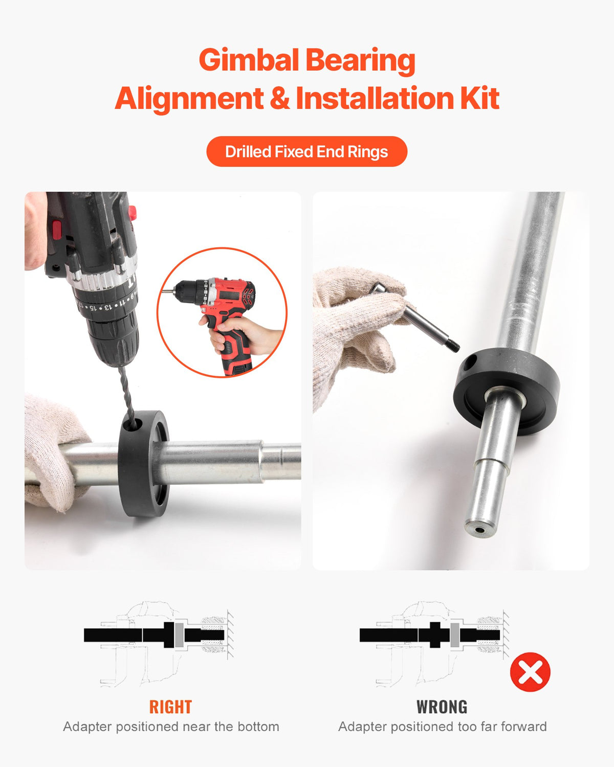 Mercruiser Alignment Tool & Gimbal Bearing Puller Set, Compatible with Mercruisers, OMC, Volvo Cobra Bell V952-LBQZCMFBWGKZUHJ1M001V0