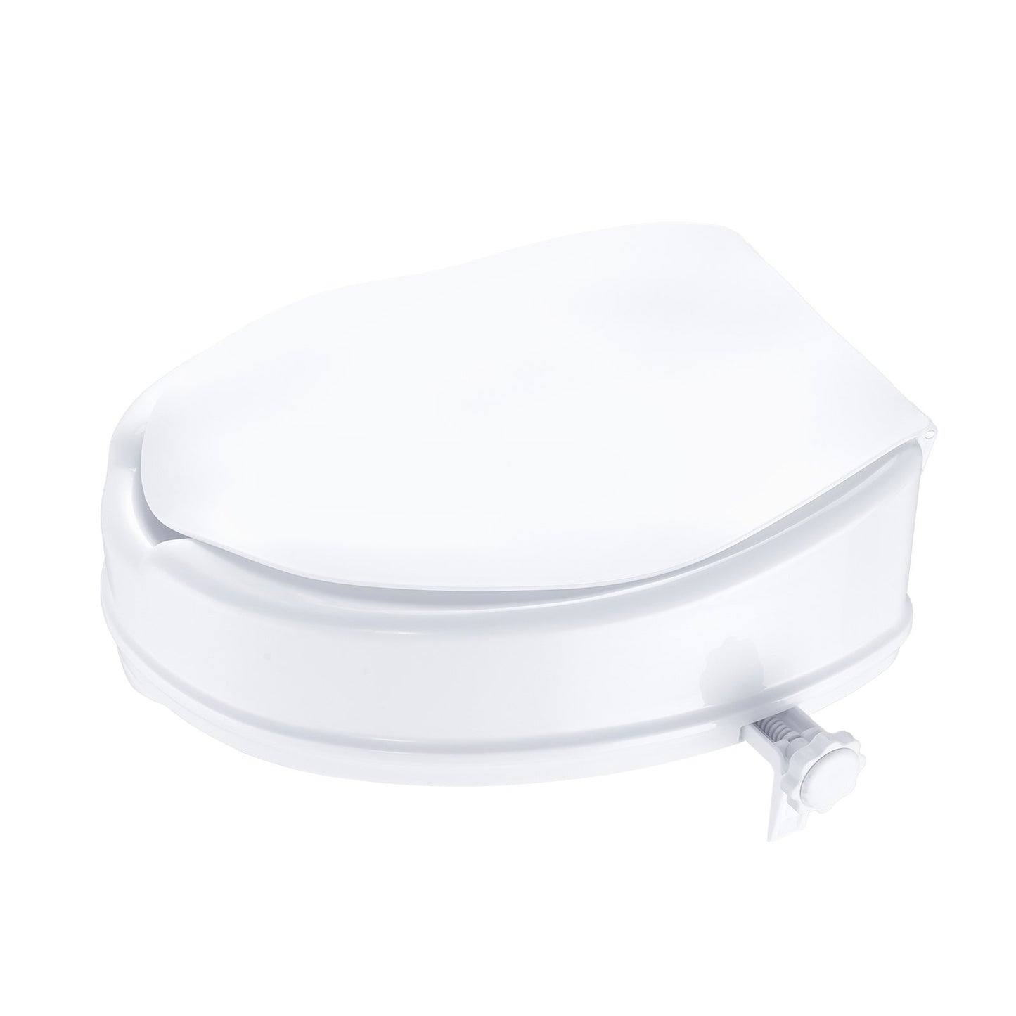 Raised Toilet Seat, 100 mm Height Raised, 136 kg Weight Capacity, Universal Toilet Seat Riser, Screw Rod V952-LBSDSJGMTZDW0KLIAV0