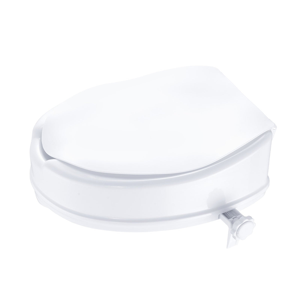 Raised Toilet Seat, 100 mm Height Raised, 136 kg Weight Capacity, Universal Toilet Seat Riser, Screw Rod V952-LBSDSJGMTZDW0KLIAV0