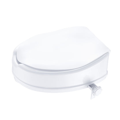 Raised Toilet Seat, 100 mm Height Raised, 136 kg Weight Capacity, Universal Toilet Seat Riser, Screw Rod V952-LBSDSJGMTZDW0KLIAV0