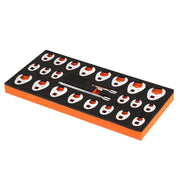 3/8" Drive Crowfoot Wrench Set with 2 Extension Bars, 24-Piece Crows Foot Wrench Set, SAE 3/8"-1" and Metric V952-LBXBSTZJT3824T2HUV0