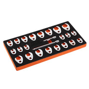 3/8" Drive Crowfoot Wrench Set with 2 Extension Bars, 24-Piece Crows Foot Wrench Set, SAE 3/8"-1" and Metric V952-LBXBSTZJT3824T2HUV0