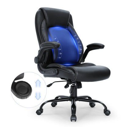 Executive Office Chair with Cutting-edge Adjustable Lumbar Support, High Back PU Leather Office Chair V952-LBYCGKPGKDJYA4GY1V0