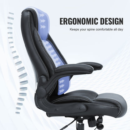 Executive Office Chair with Cutting-edge Adjustable Lumbar Support, High Back PU Leather Office Chair V952-LBYCGKPGKDJYA4GY1V0