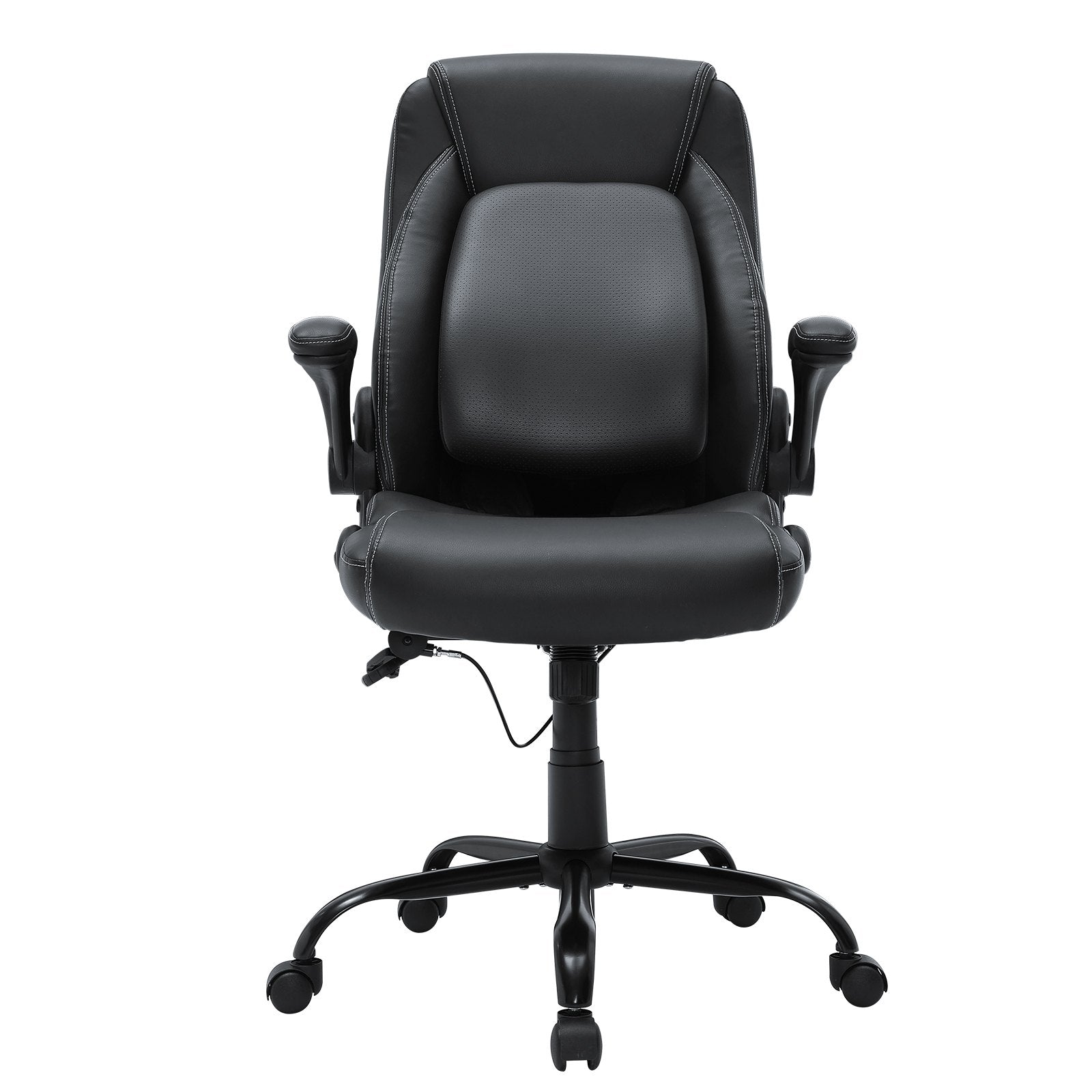 Executive Office Chair with Cutting-edge Adjustable Lumbar Support, High Back PU Leather Office Chair V952-LBYCGKPGKDJYA4GY1V0