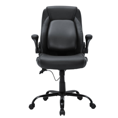 Executive Office Chair with Cutting-edge Adjustable Lumbar Support, High Back PU Leather Office Chair V952-LBYCGKPGKDJYA4GY1V0