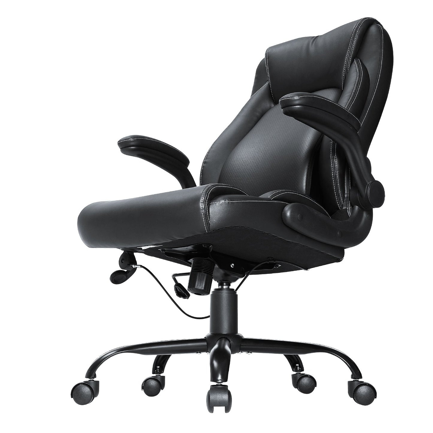 Executive Office Chair with Cutting-edge Adjustable Lumbar Support, High Back PU Leather Office Chair V952-LBYCGKPGKDJYA4GY1V0