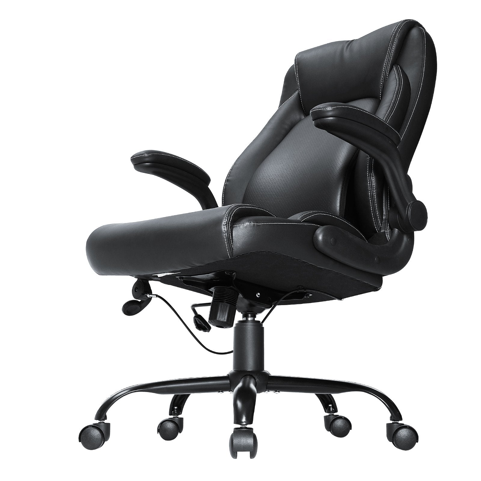 Executive Office Chair with Cutting-edge Adjustable Lumbar Support, High Back PU Leather Office Chair V952-LBYCGKPGKDJYA4GY1V0