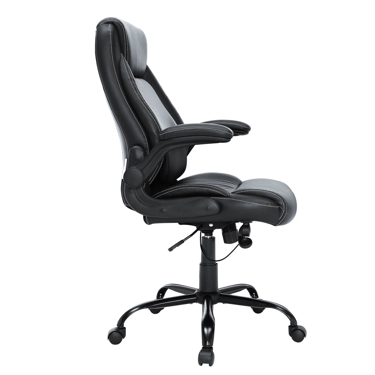 Executive Office Chair with Cutting-edge Adjustable Lumbar Support, High Back PU Leather Office Chair V952-LBYCGKPGKDJYA4GY1V0
