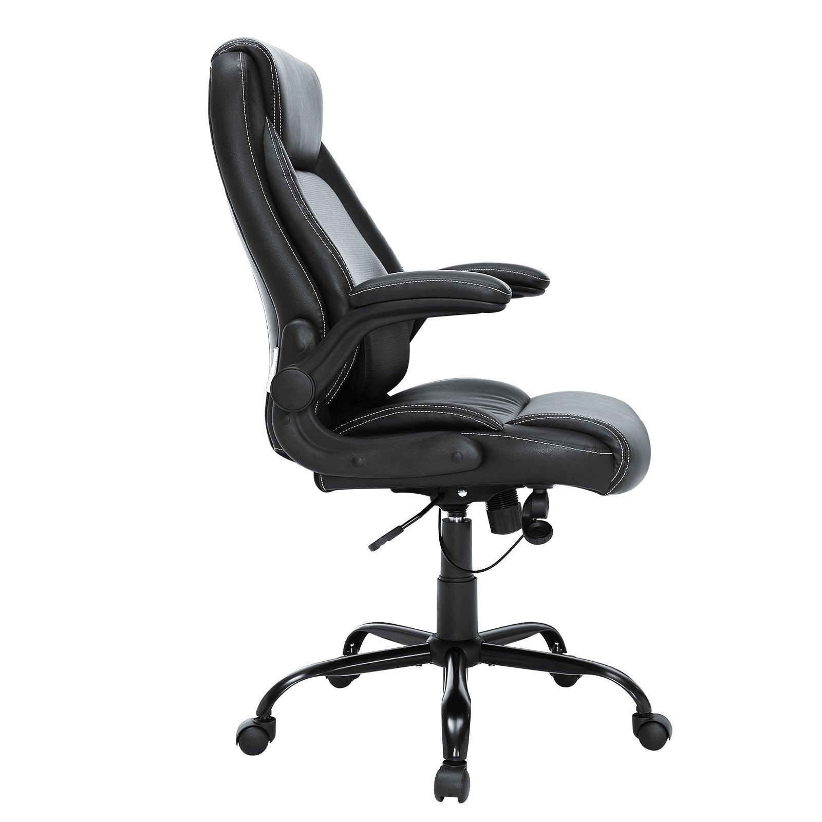 Executive Office Chair with Cutting-edge Adjustable Lumbar Support, High Back PU Leather Office Chair V952-LBYCGKPGKDJYA4GY1V0