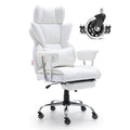 Reclining Office Chair with Footrest, Heavy Duty PU Leather Wide Office Chair, Big and Tall Executive Office V952-LBYZXKPGDJT0U1Z5NV0