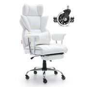 Reclining Office Chair with Footrest, Heavy Duty PU Leather Wide Office Chair, Big and Tall Executive Office V952-LBYZXKPGDJT0U1Z5NV0
