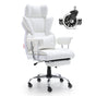 Reclining Office Chair with Footrest, Heavy Duty PU Leather Wide Office Chair, Big and Tall Executive Office V952-LBYZXKPGDJT0U1Z5NV0