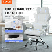 Reclining Office Chair with Footrest, Heavy Duty PU Leather Wide Office Chair, Big and Tall Executive Office V952-LBYZXKPGDJT0U1Z5NV0