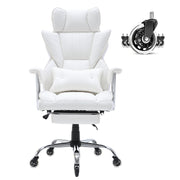 Reclining Office Chair with Footrest, Heavy Duty PU Leather Wide Office Chair, Big and Tall Executive Office V952-LBYZXKPGDJT0U1Z5NV0