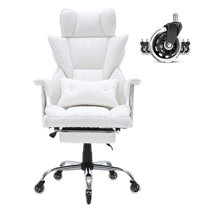 Reclining Office Chair with Footrest, Heavy Duty PU Leather Wide Office Chair, Big and Tall Executive Office V952-LBYZXKPGDJT0U1Z5NV0