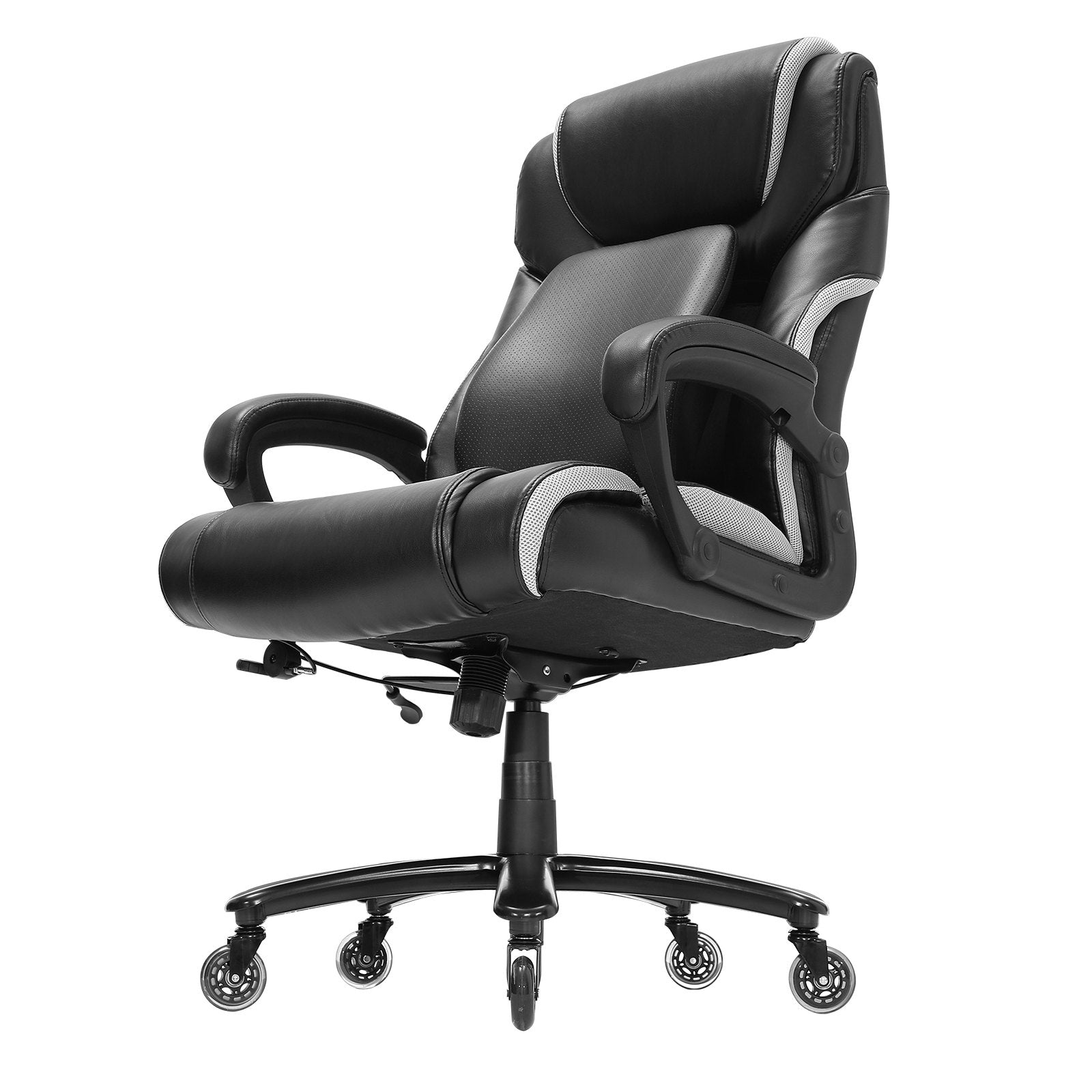 Heavy Duty Executive Office Chair with Cutting-edge Adjustable Lumbar Support for Long Hours, Big and Tall V952-LBYZXKPGKDJZBI124V0