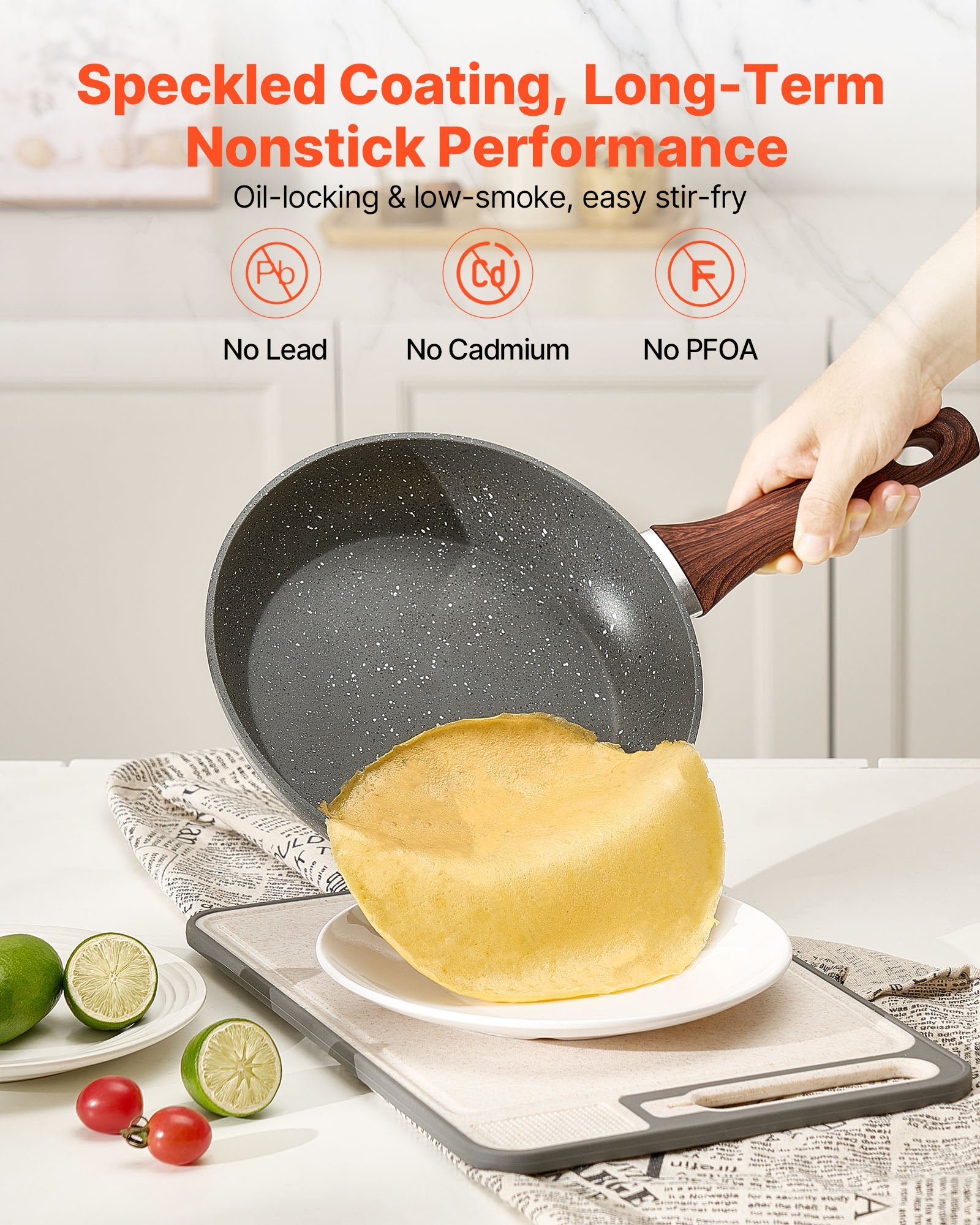Frying Pan Skillet, Aluminum Egg Fry Pans, 3 Piece Set (250, 280, 325 mm), Nonsitck Heavy-Duty Skillets with V952-LCGSJTMFSTC9SVAUG001V0