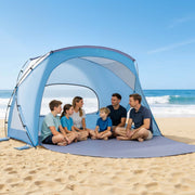 Beach Tent Sun Shelter for 6 Person, UPF 50+ Protection, Portable Sun Shade Canopy with Carrying Bag & Sand V952-LCJCHTZPLCJCLXOXD001V0