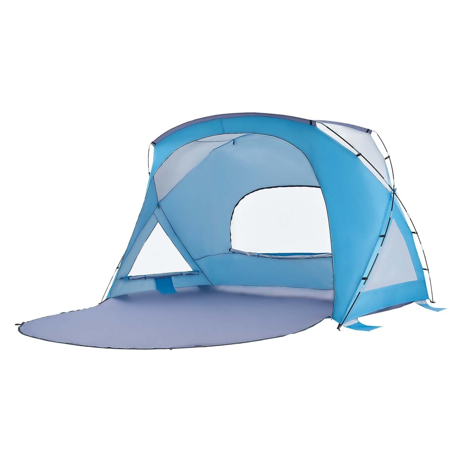 Beach Tent Sun Shelter for 6 Person, UPF 50+ Protection, Portable Sun Shade Canopy with Carrying Bag & Sand V952-LCJCHTZPLCJCLXOXD001V0