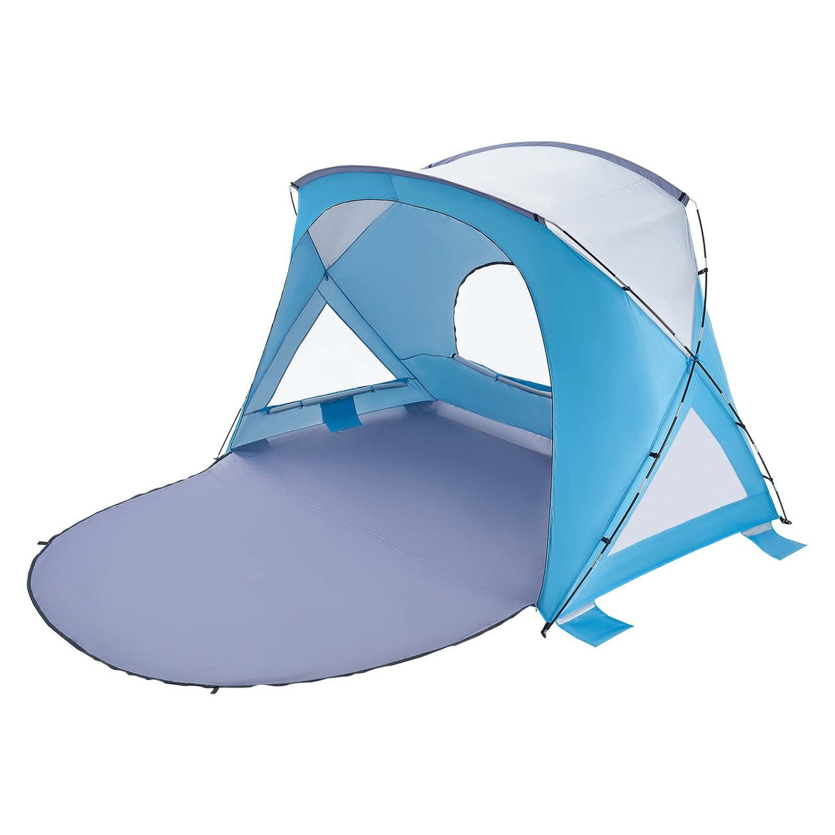 Beach Tent Sun Shelter for 6 Person, UPF 50+ Protection, Portable Sun Shade Canopy with Carrying Bag & Sand V952-LCJCHTZPLCJCLXOXD001V0