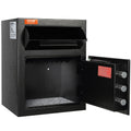 1.7 Cub Depository Safe, Deposit Safe with Drop Slot, Electronic Code Lock and 2 Emergency Keys, 17.71'' x V952-LCSBXX17L000GVVNCV0