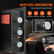 1.7 Cub Depository Safe, Deposit Safe with Drop Slot, Electronic Code Lock and 2 Emergency Keys, 17.71'' x V952-LCSBXX17L000GVVNCV0