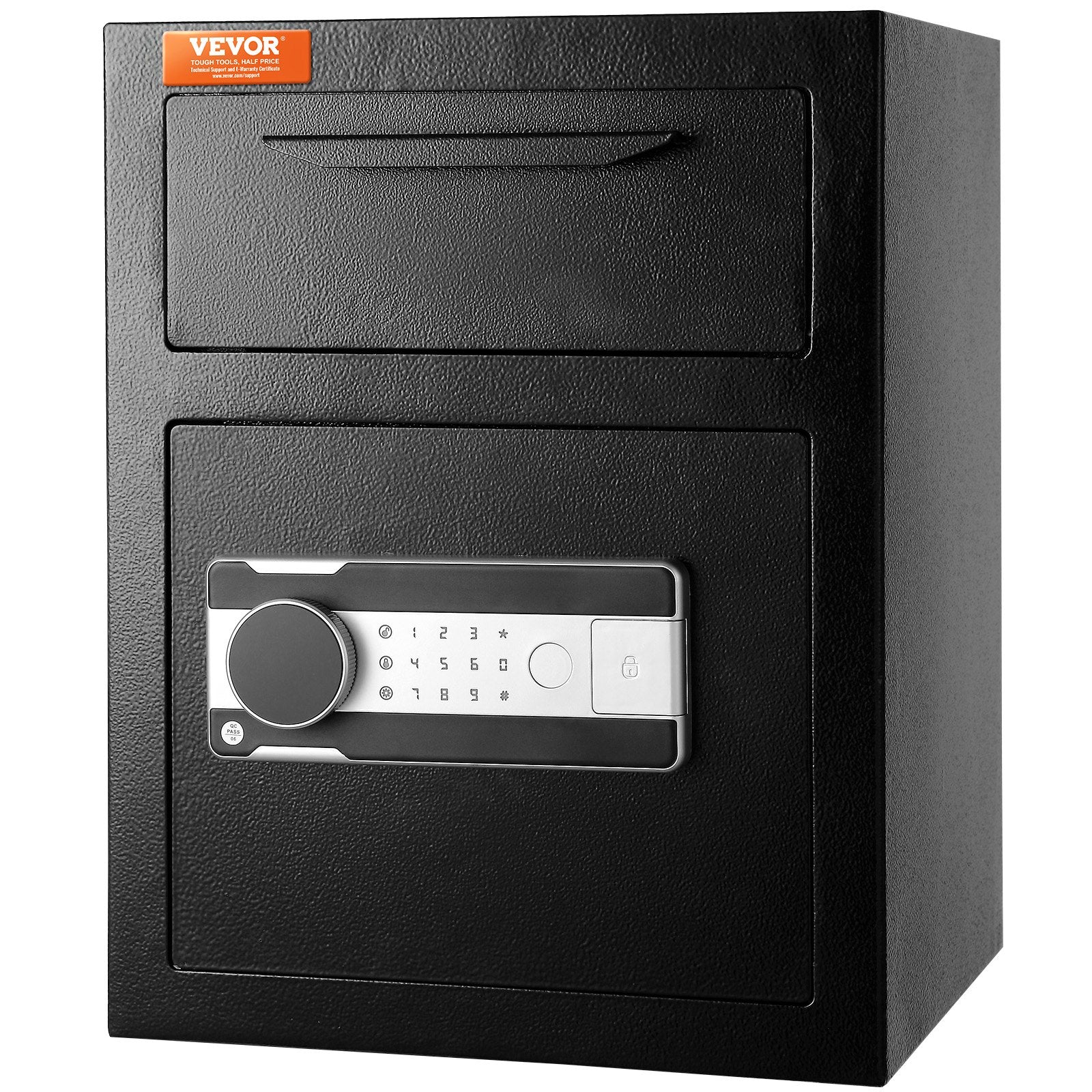 1.7 Cub Depository Safe, Deposit Safe with Drop Slot, Electronic Code Lock and 2 Emergency Keys, 17.71'' x V952-LCSBXX17L000GVVNCV0