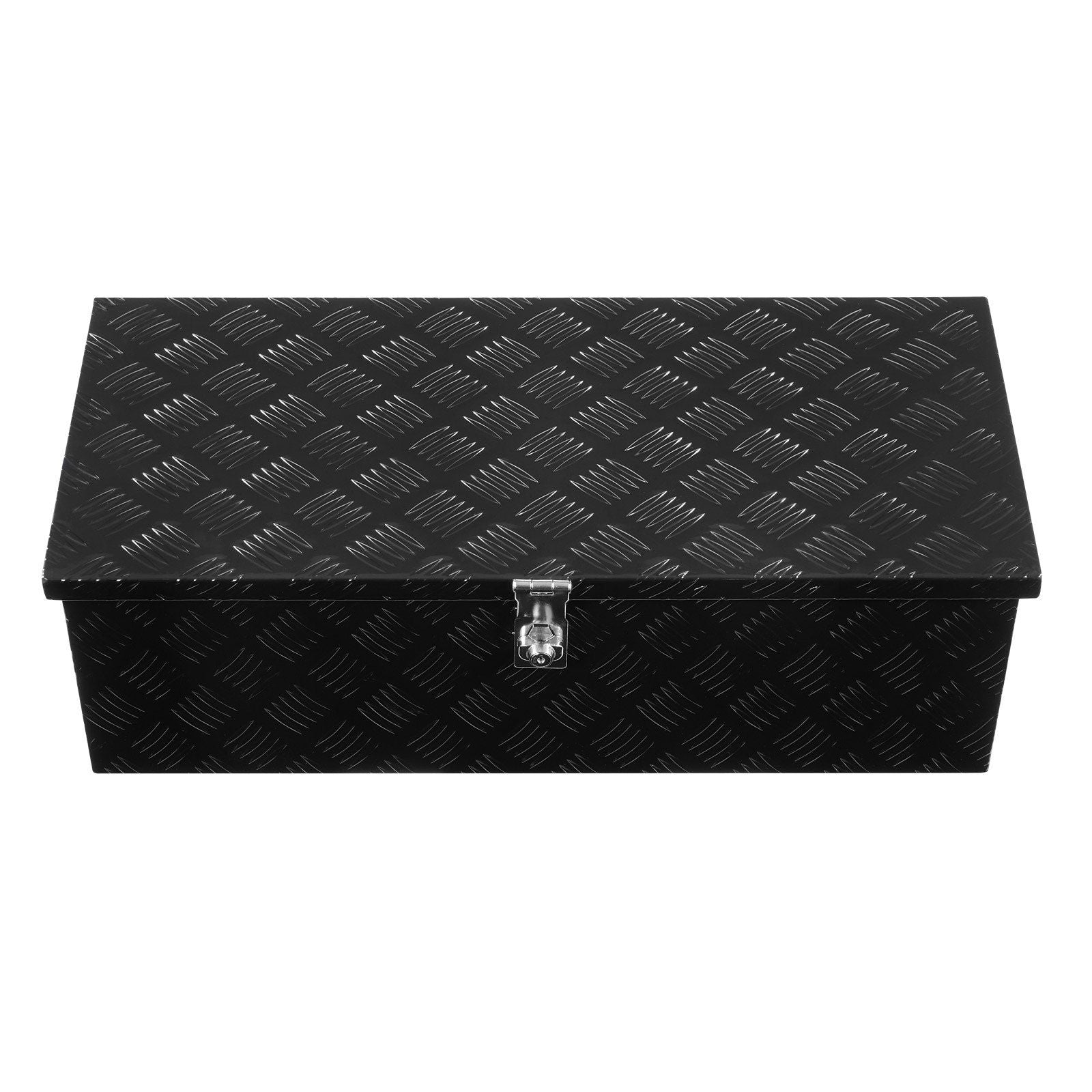 Heavy Duty Aluminum Truck Bed Tool Box, Stripes Plated Tool Box with Side Handle and Lock Keys, Storage V952-LCZXGJX301392MXYR002V0
